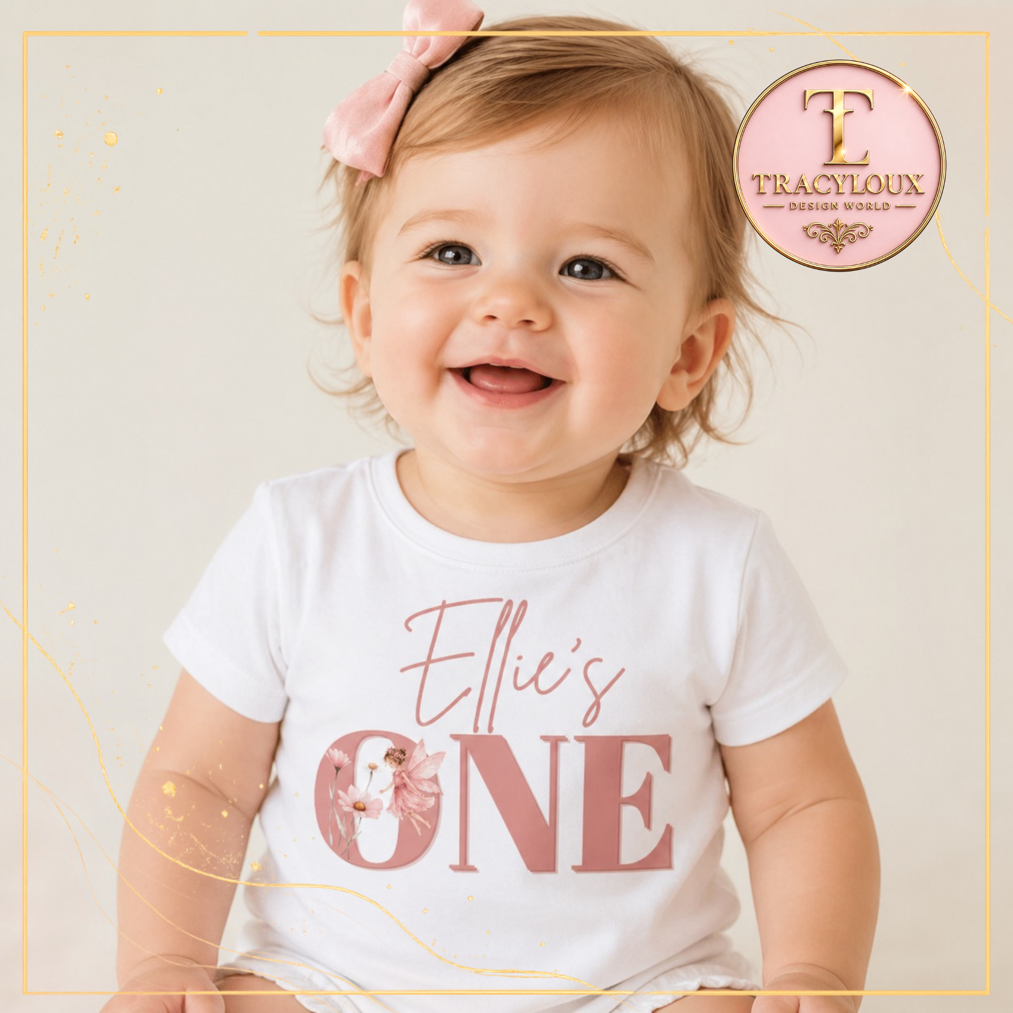 FAIRY & WOODLAND ANIMAL FIRST BIRTHDAY ONE DESIGN SET