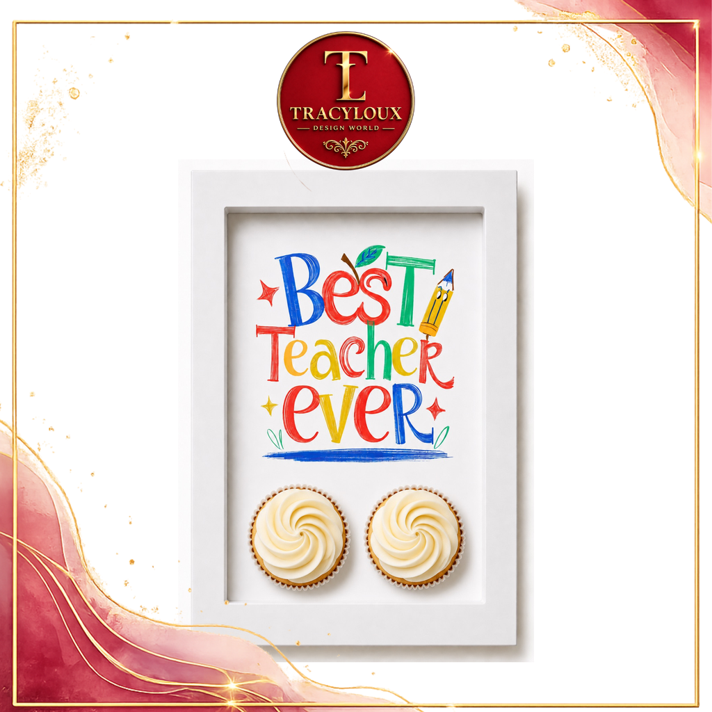TEACHER CUPCAKE INSERT & CHOCOLATE BAR WRAPPER SET