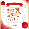 GINGERBREAD HOUSE PROCREATE STAMP SET – 40 HAND-DRAWN STAMPS + 3 COLOUR PALETTES