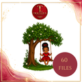 LADYBIRD GIRL & GARDEN FRIENDS CLIPART BUNDLE