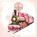 PINK CHRISTMAS TRAIN PNG