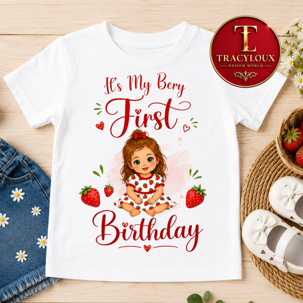 MY BERRY FIRST BIRTHDAY T-SHIRT DESIGN