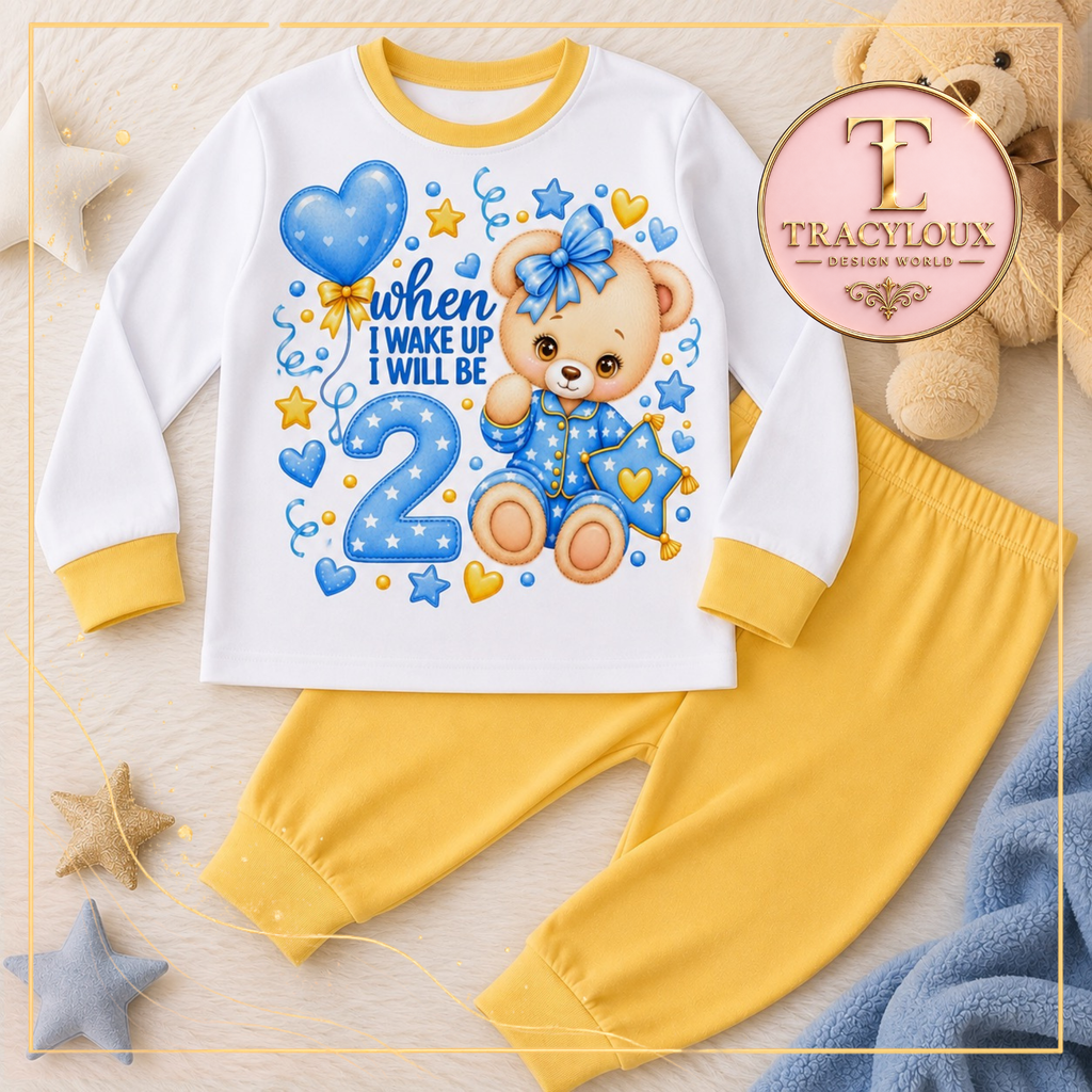 BLUE & YELLOW BIRTHDAY TEDDY COLLECTION – READY-MADE DIGITAL DESIGN BUNDLE
