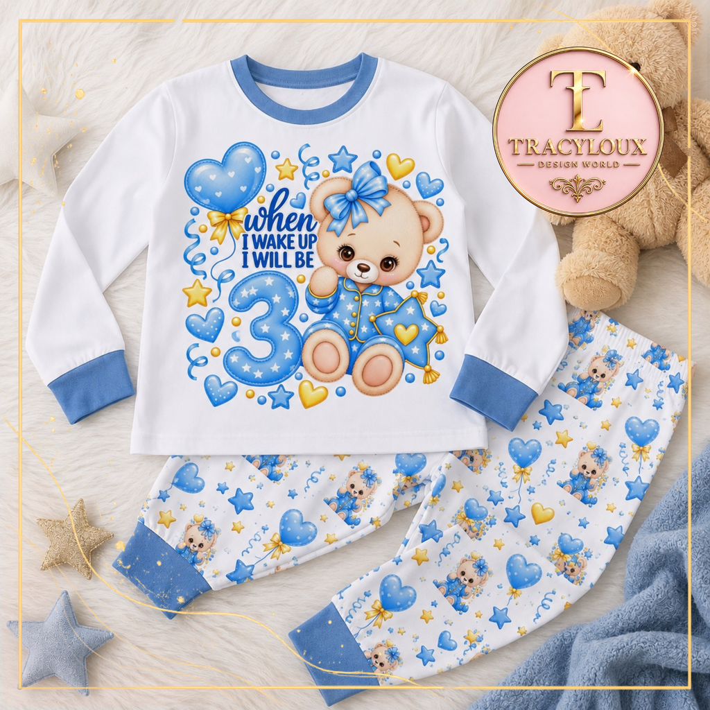 BLUE & YELLOW BIRTHDAY TEDDY COLLECTION – READY-MADE DIGITAL DESIGN BUNDLE