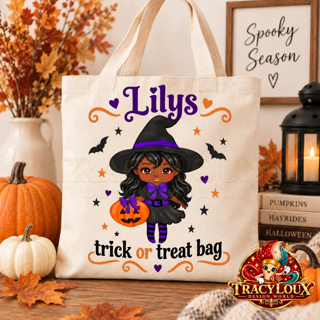Halloween Witch Clipart Set | Customisable Hair, Eyes & Skin Tones