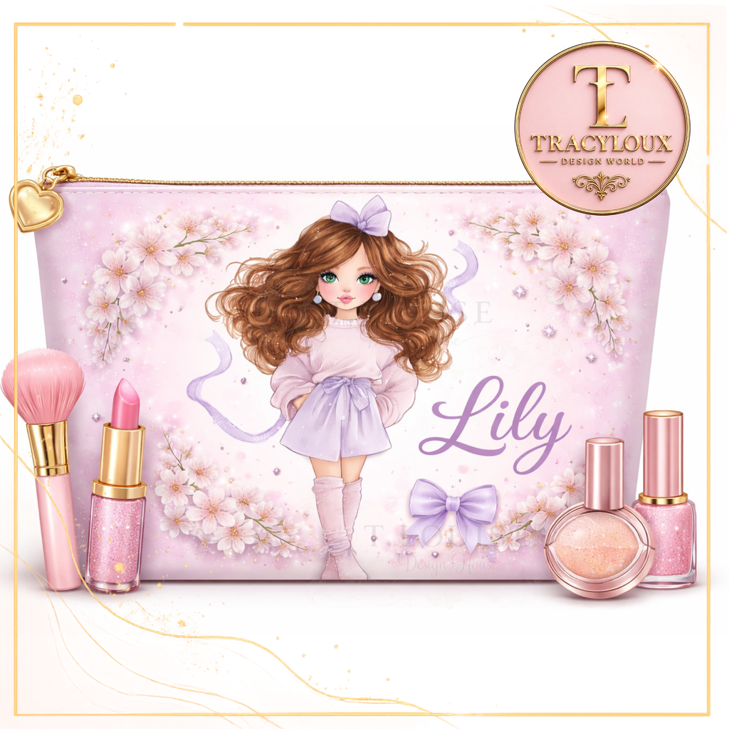 PASTEL GIRL CHARACTER DESIGN SET – 18 MATCHING ELEMENTS