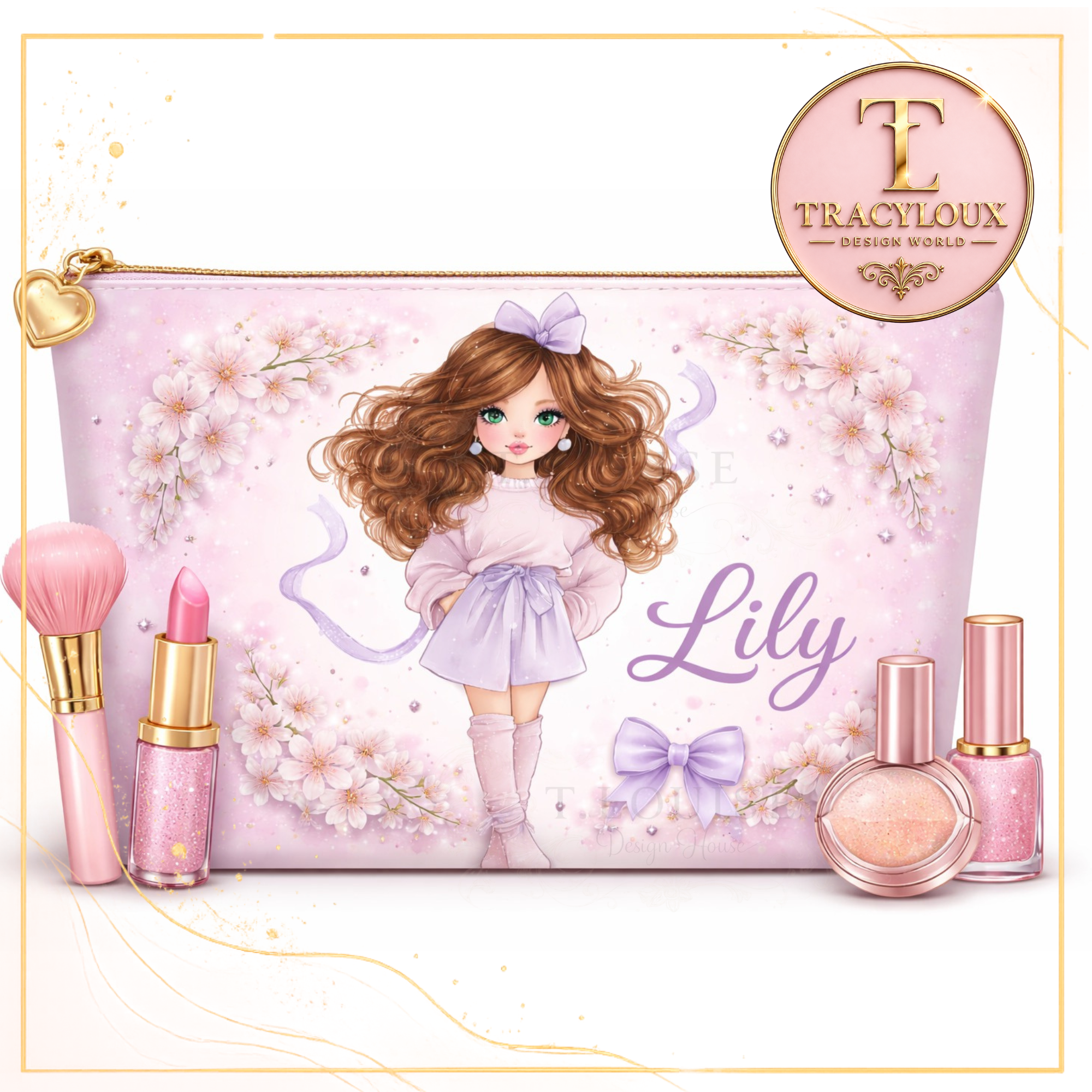 PASTEL GIRL CHARACTER DESIGN SET – 18 MATCHING ELEMENTS