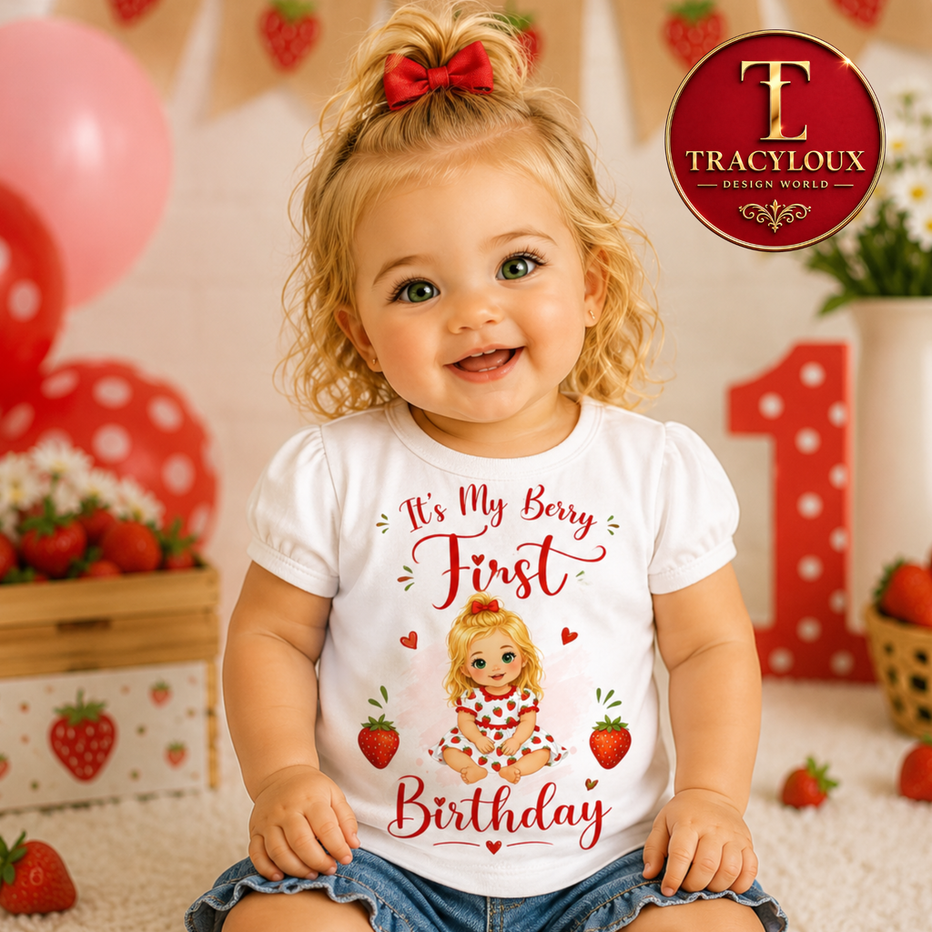 MY BERRY FIRST BIRTHDAY T-SHIRT DESIGN