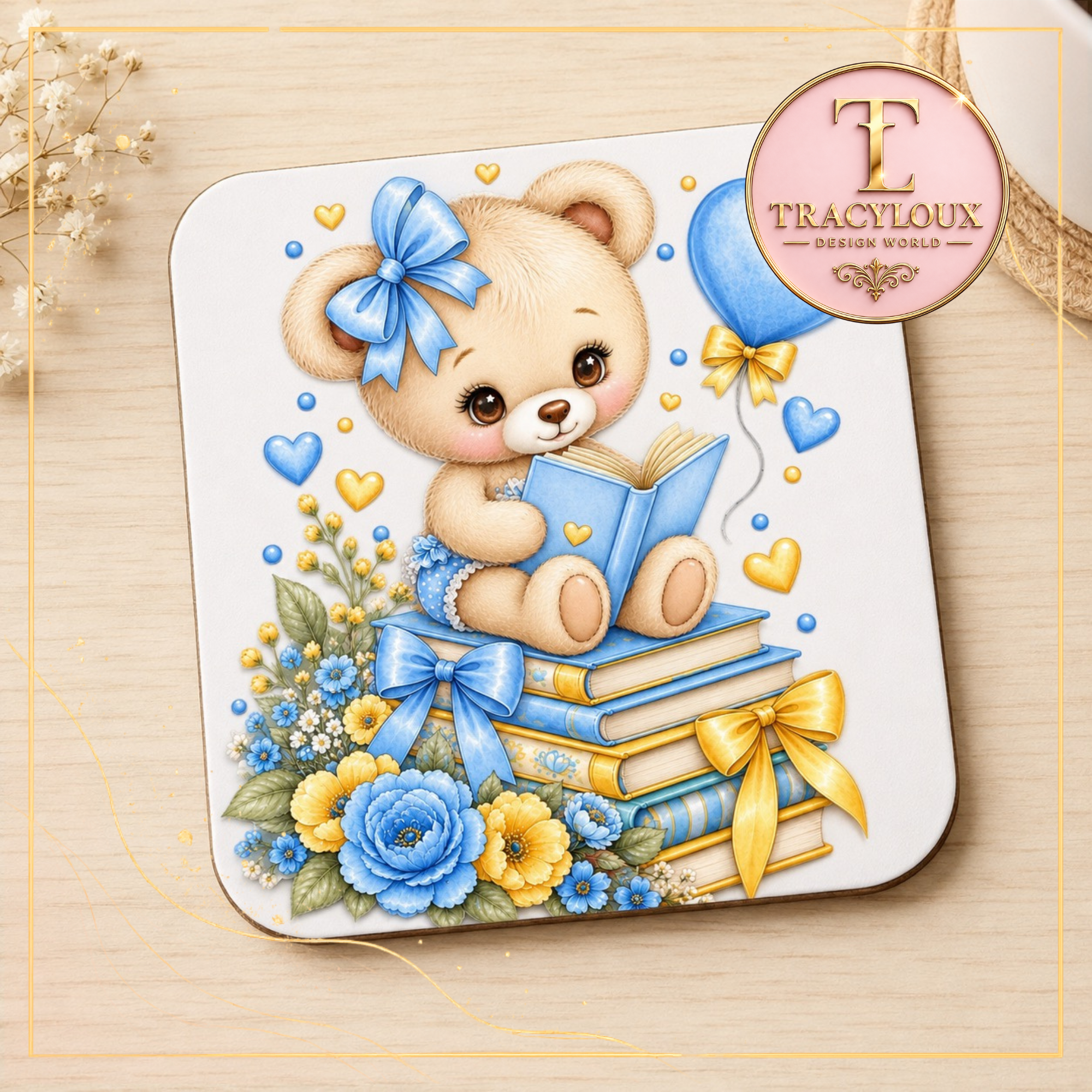 BLUE & YELLOW BIRTHDAY TEDDY COLLECTION – READY-MADE DIGITAL DESIGN BUNDLE