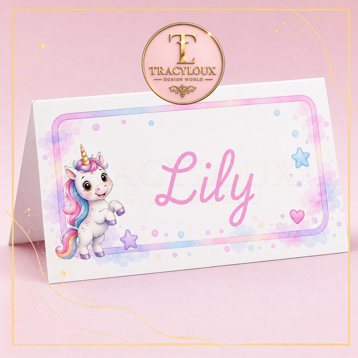 MAGICAL UNICORN TABLE SETTING PARTY PACK – 65 FILES