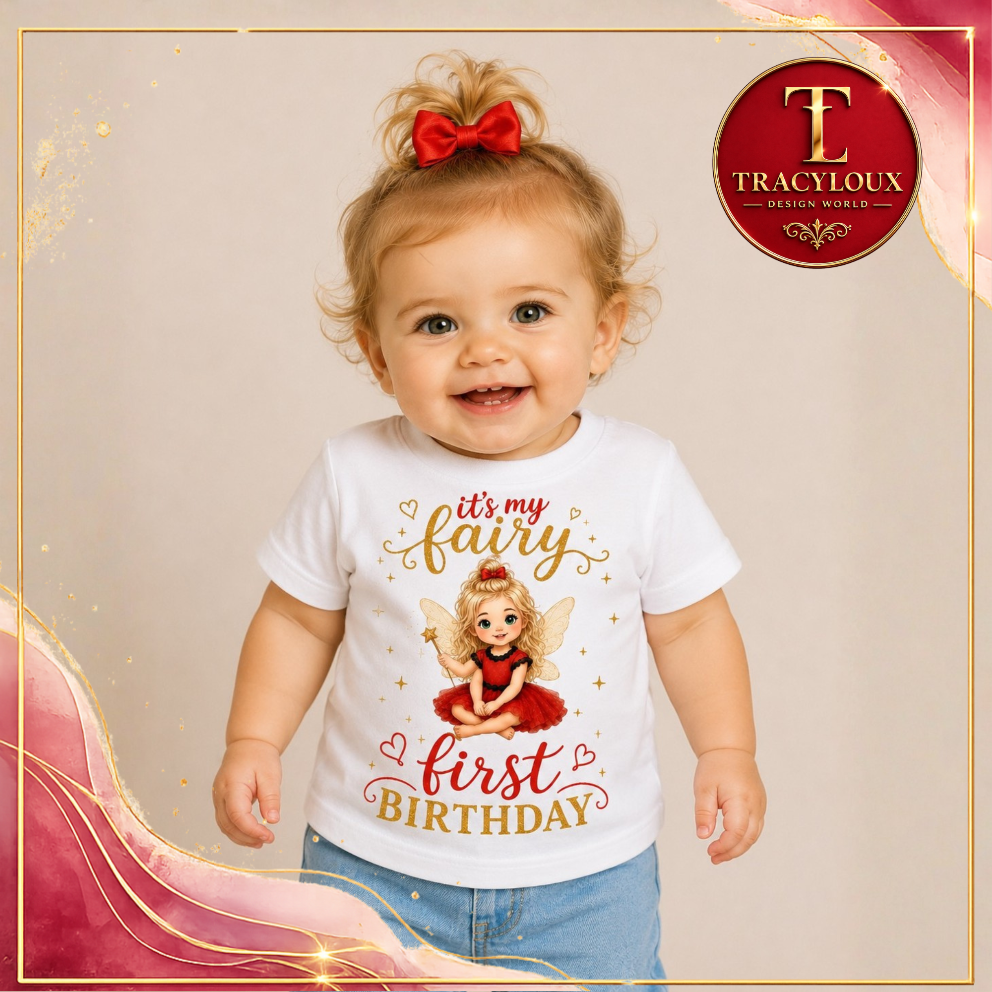 FAIRY FIRST BIRTHDAY T-SHIRT DESIGN BUNDLE – PACK OF 10 MAGICAL DESIGNS