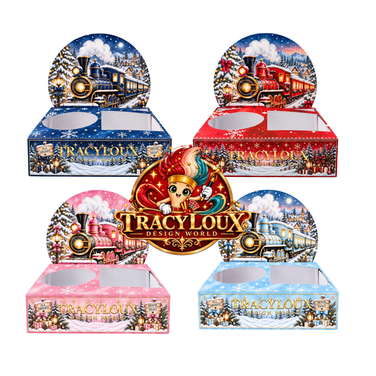 4 x  Christmas Train Movie Night Box – Cricut Print Then Cut Project