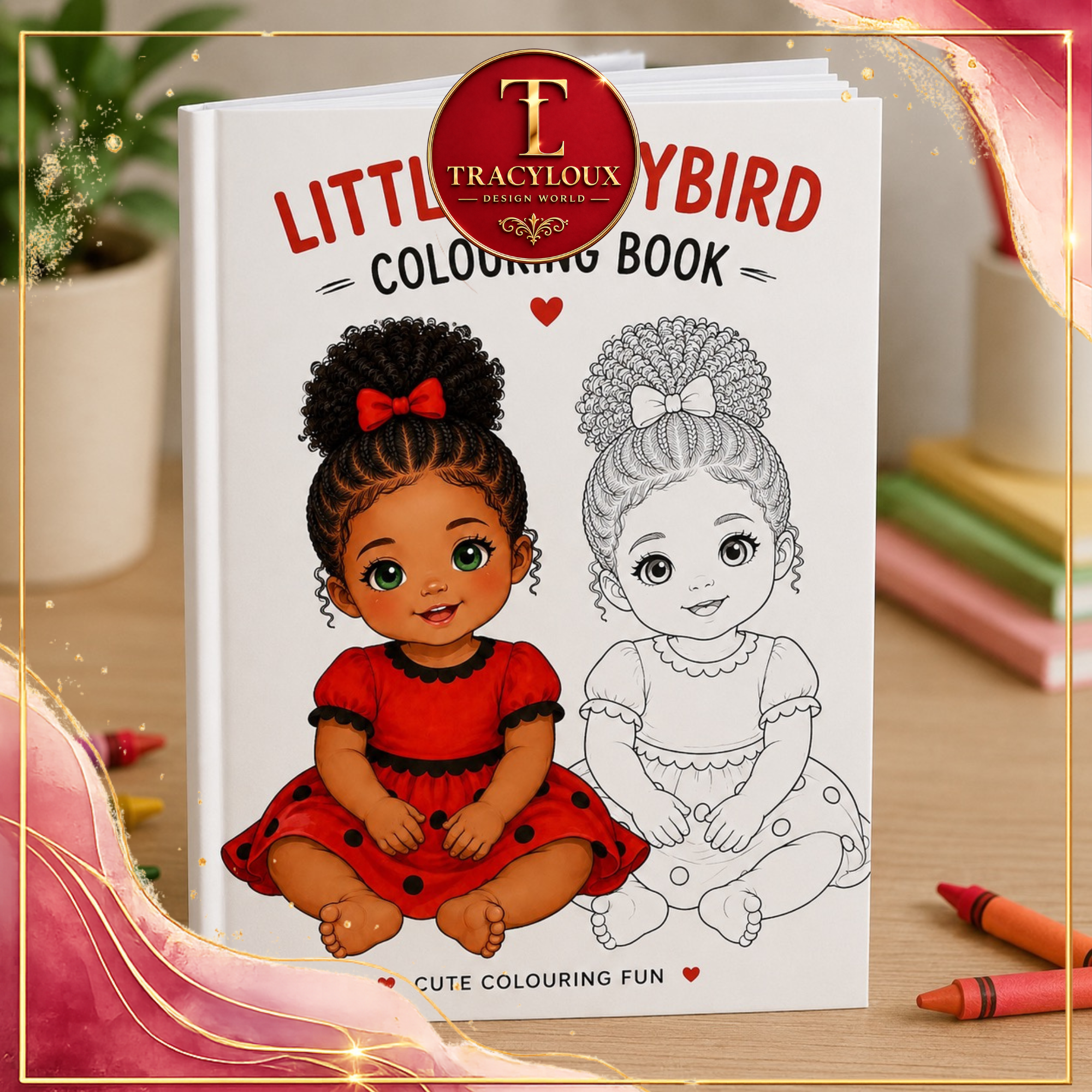 LADYBIRD GIRL & GARDEN FRIENDS CLIPART BUNDLE